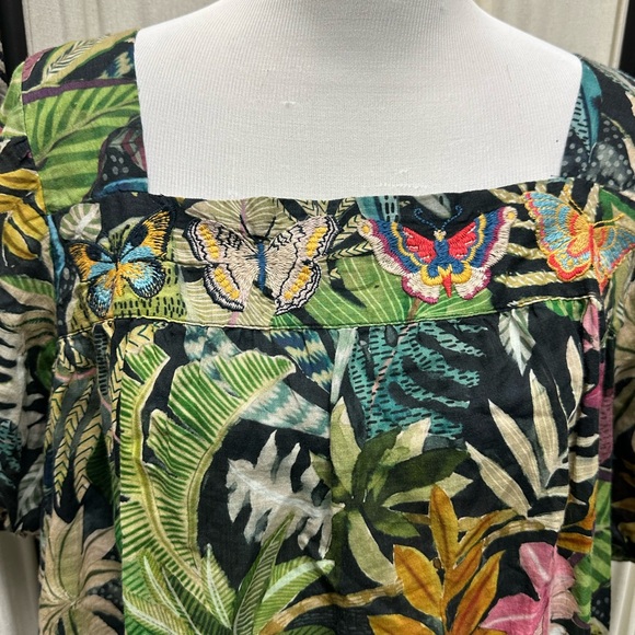 Johnny Was Multicolor Floral Swim Cover-Up - Picture 3 of 5